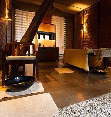 Cosy treatment rooms are a necessity at the Sanda Spa